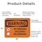 Signmission No Smoking No Eating No Drinking OSHA Warning Sign, Aluminum, 18in W x 12in L, 2PK OS-2PACK-WS-A-1218-L-12712 - alternate 7